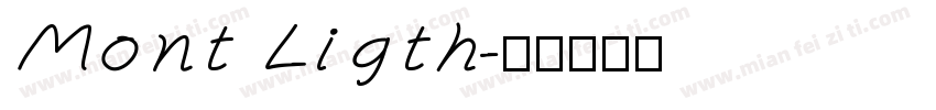 Mont Ligth字体转换